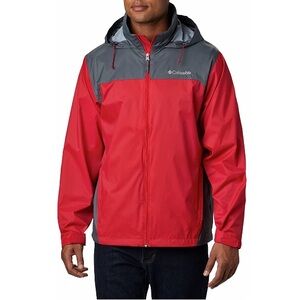 Columbia Men's Glennaker Lake Rain Jacket, Mountain Red/Graphite